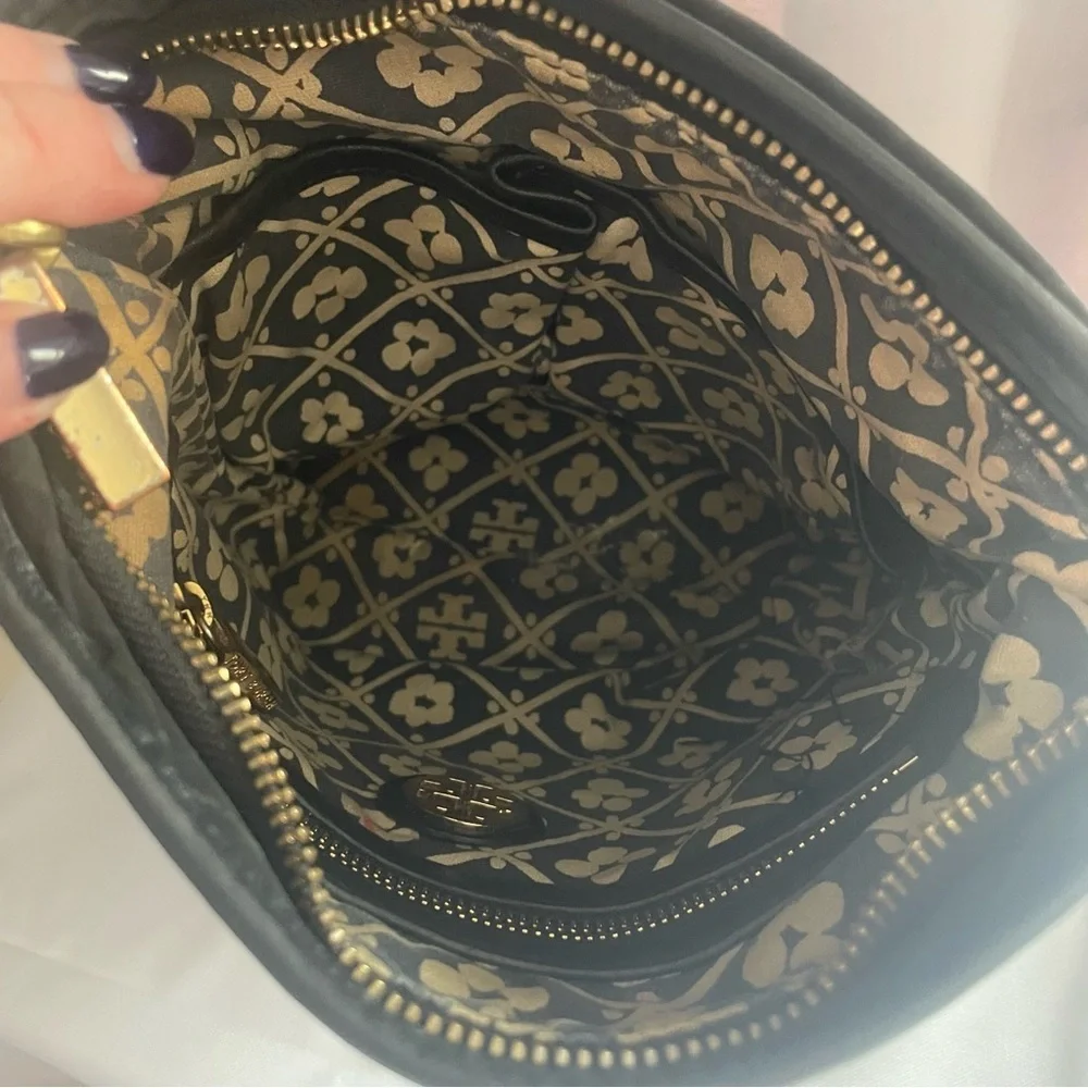 Tory Burch Black Nylon Crossbody Bag Purse Handbag